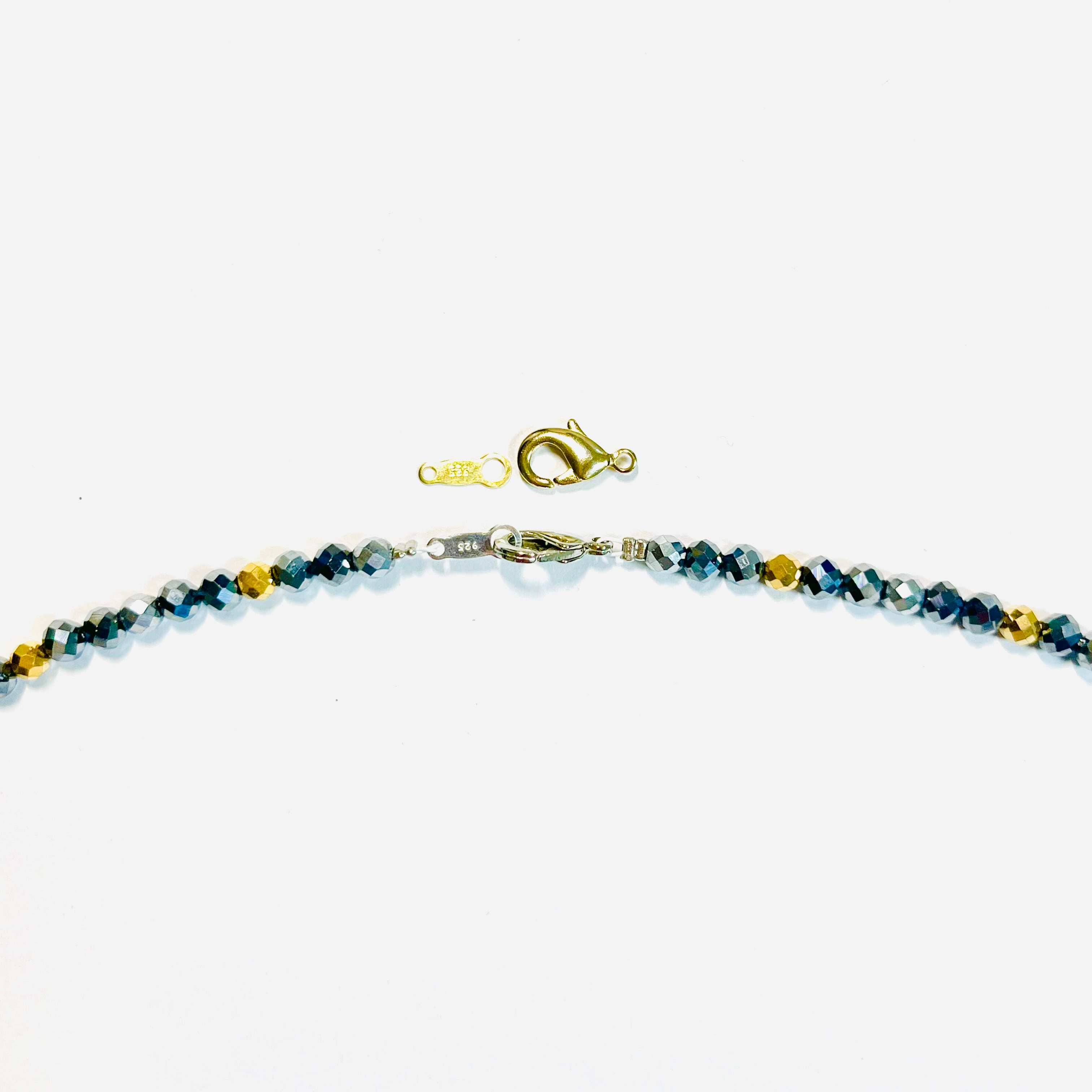 テラヘルツ、クリオ、ウランガラス、ヘマタイトミックスネックレス テラヘルツ＆ヘマタイト3種混合ネックレス | StoneJewelry