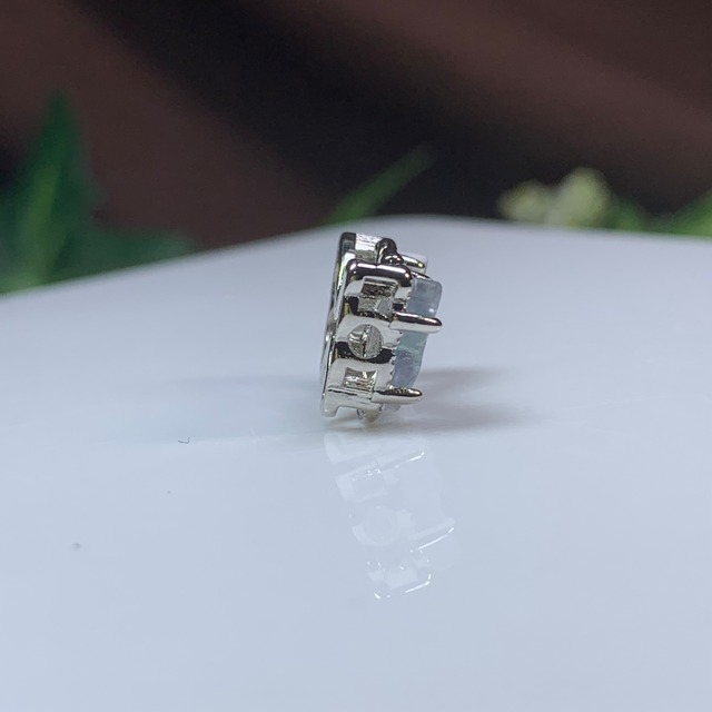 2.フローライト蝶々・貫通穴☆パーツ