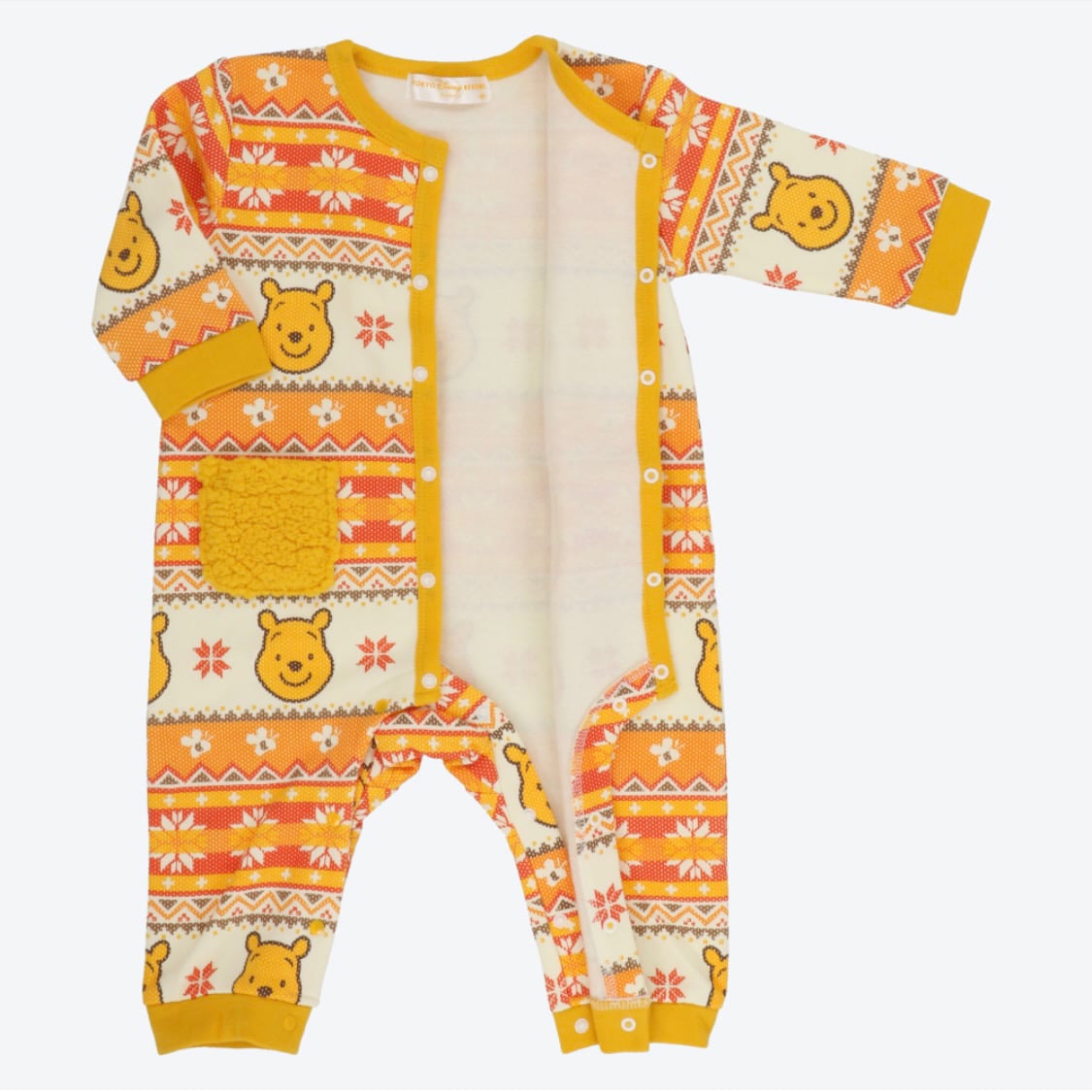 公式 ベビー カバーオール プーさん ディズニー 着ぐるみ ポリエステル100％ 乳児用 幼児用 パーク限定 東京ディズニーランド ディズニーシー イエロー グッズ