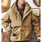 Hooded Zip-Up Waist-Length Down Jacket ◇3color H0935