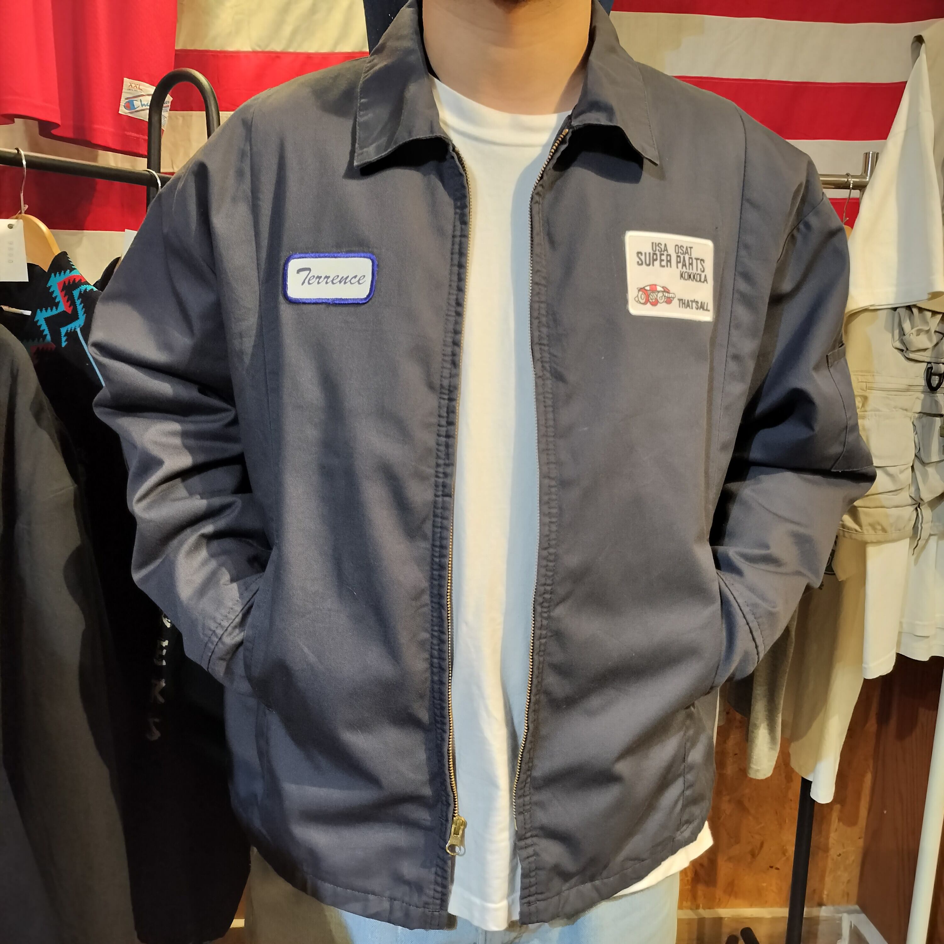 Used ジャケット◆XL CiNTAS ワークジャケット チャコールグレー◆ヴィンテージ USA古着