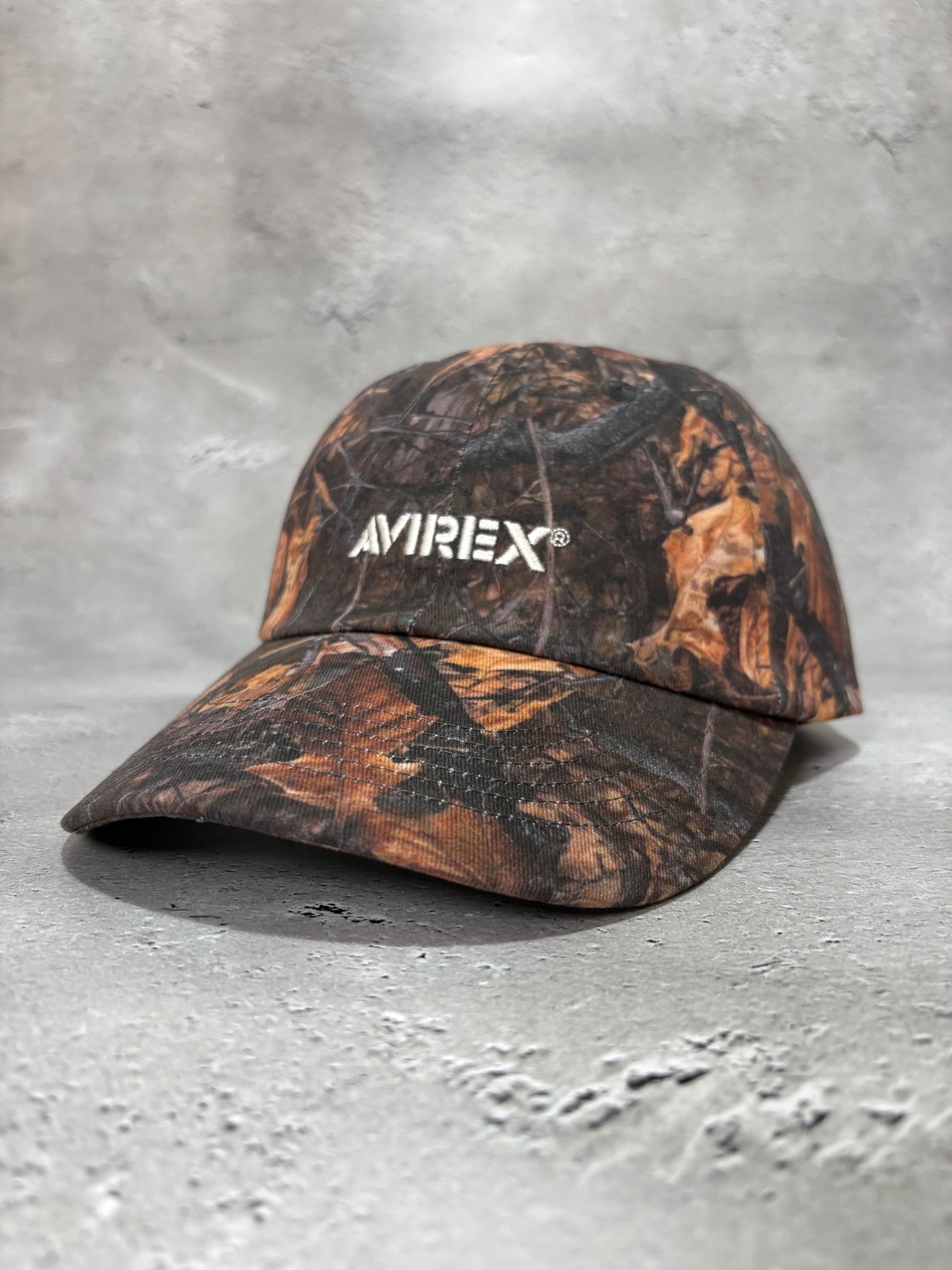 AVIREX / アヴィレックス リアルツリー カモ柄 キャップ ブラウン