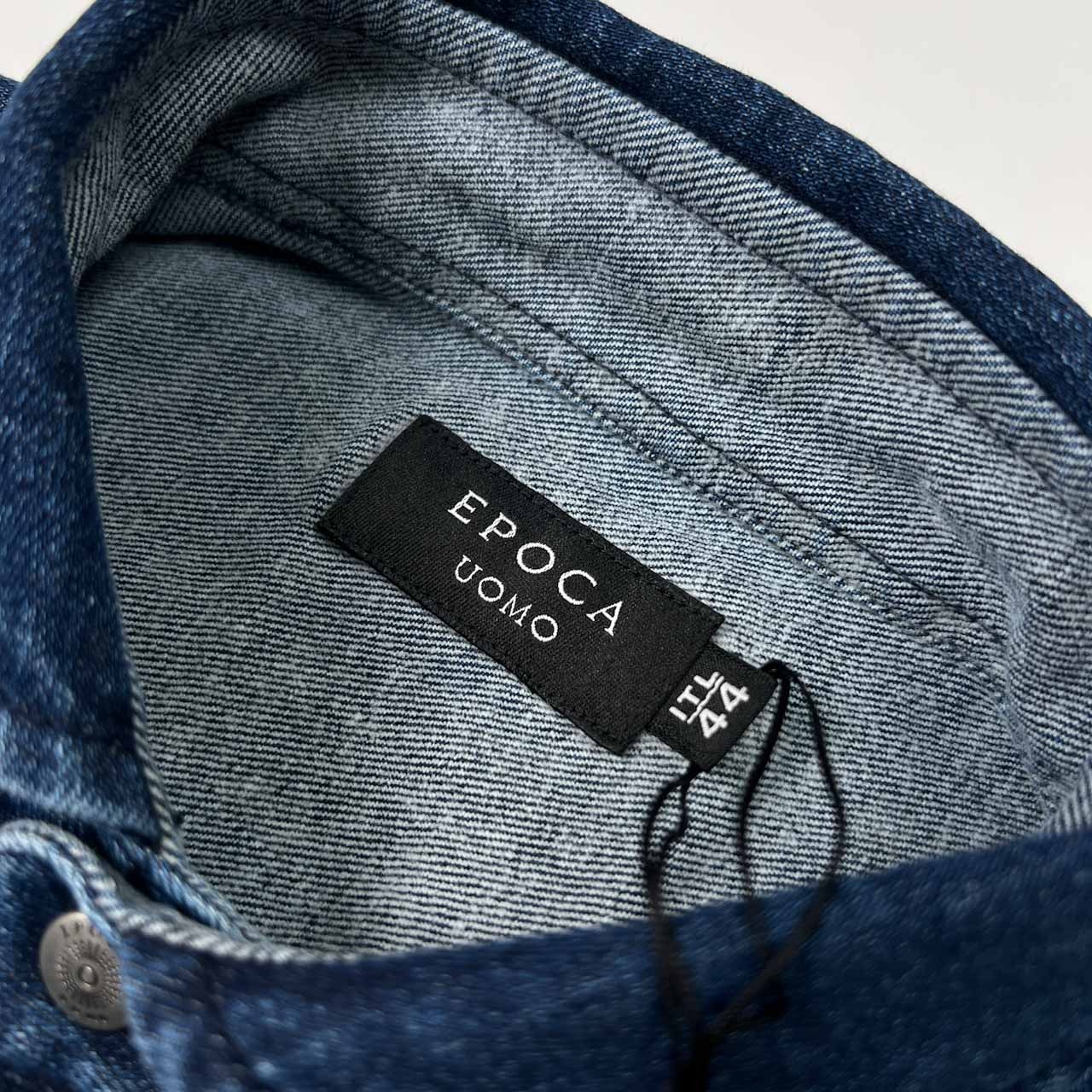 タグ付き 未使用品 EPOCA UOMO エポカ ウォモ デニム シャツ ジャケット 44 /メンズ/インディゴ/ストレッチ/三陽商会