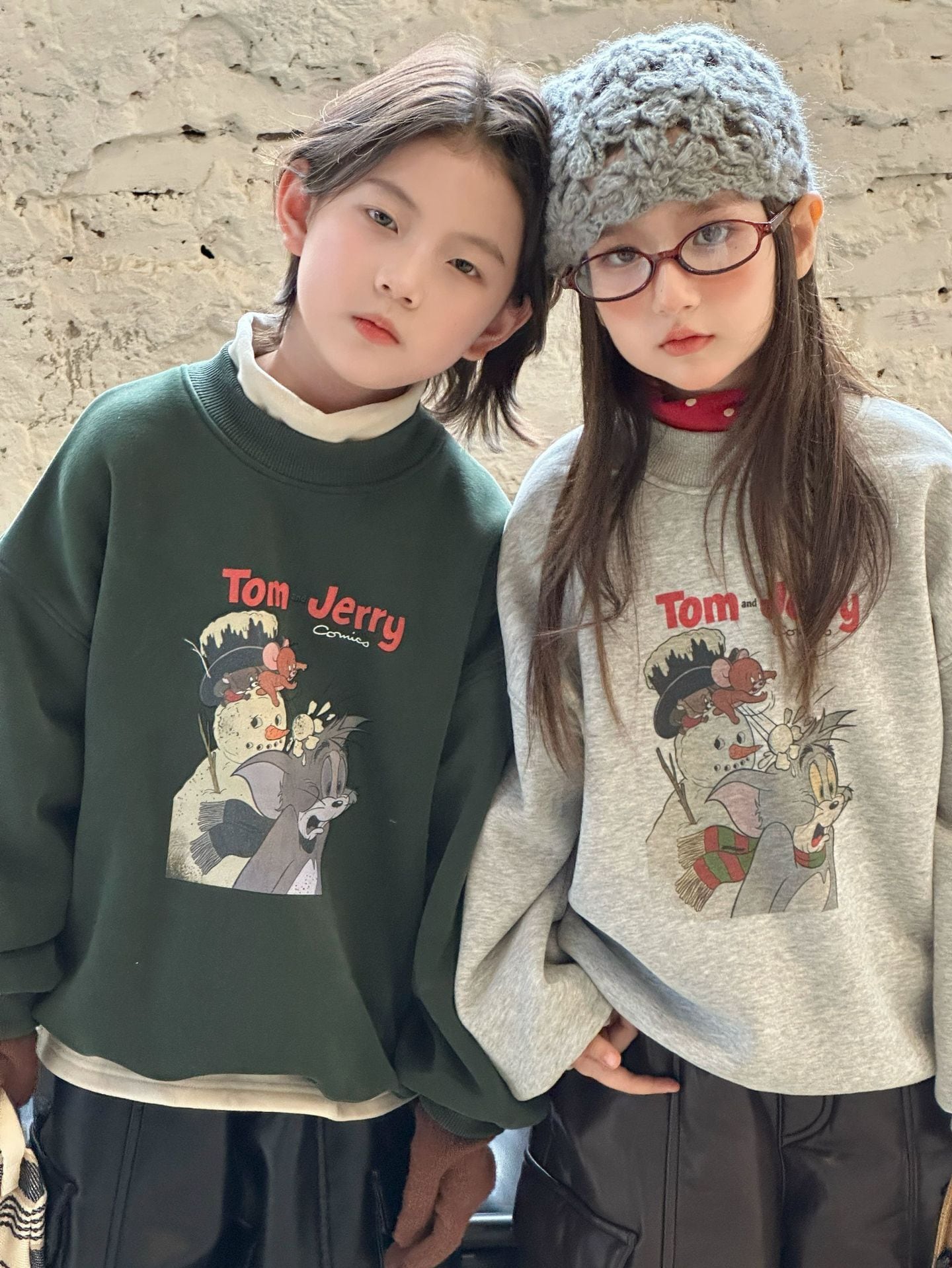 裏起毛イラストトレーナー