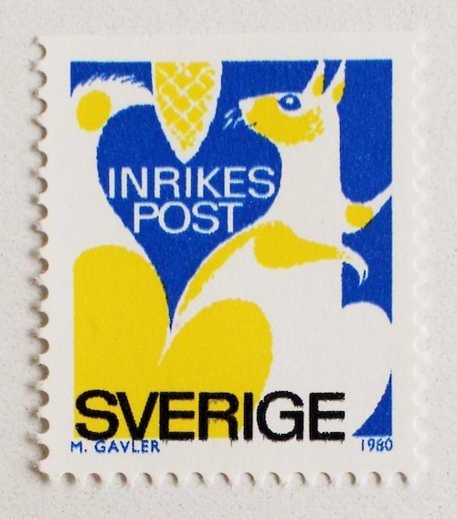 普通切手・リス / スウェーデン 1980