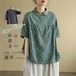 ブラウス レース 半袖 夏 長袖シャツ レディース シャツ 襟付き 春夏 花柄ブラウス tシャツ プルオーバー 綿麻 リネン シャツ トップス ブラウス 花柄 リネンシャツ 吸湿 柔らかい 春 半袖