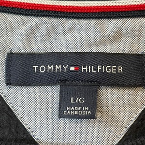 【TOMMY HILFIGER】刺繍 ワンポイントロゴ スウェット トレーナー L ネイビー トミーヒルフィガー US古着
