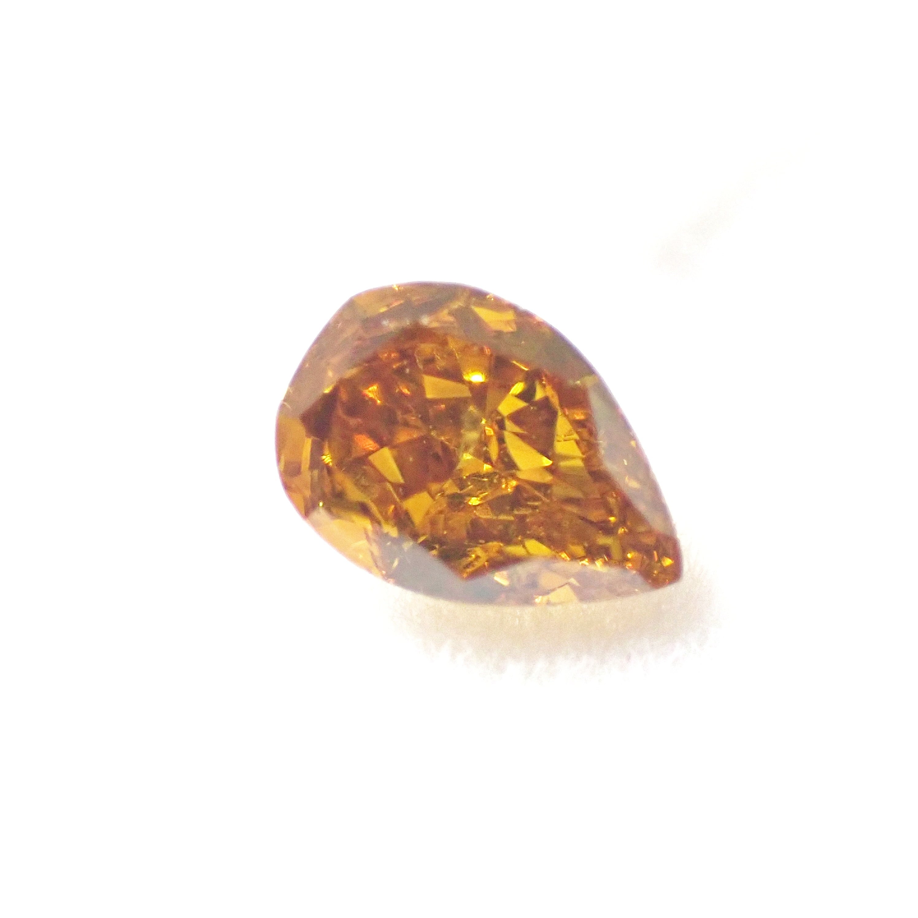 Fancy Intense Brown Orange 0.375ct ファンシー オレンジ ...