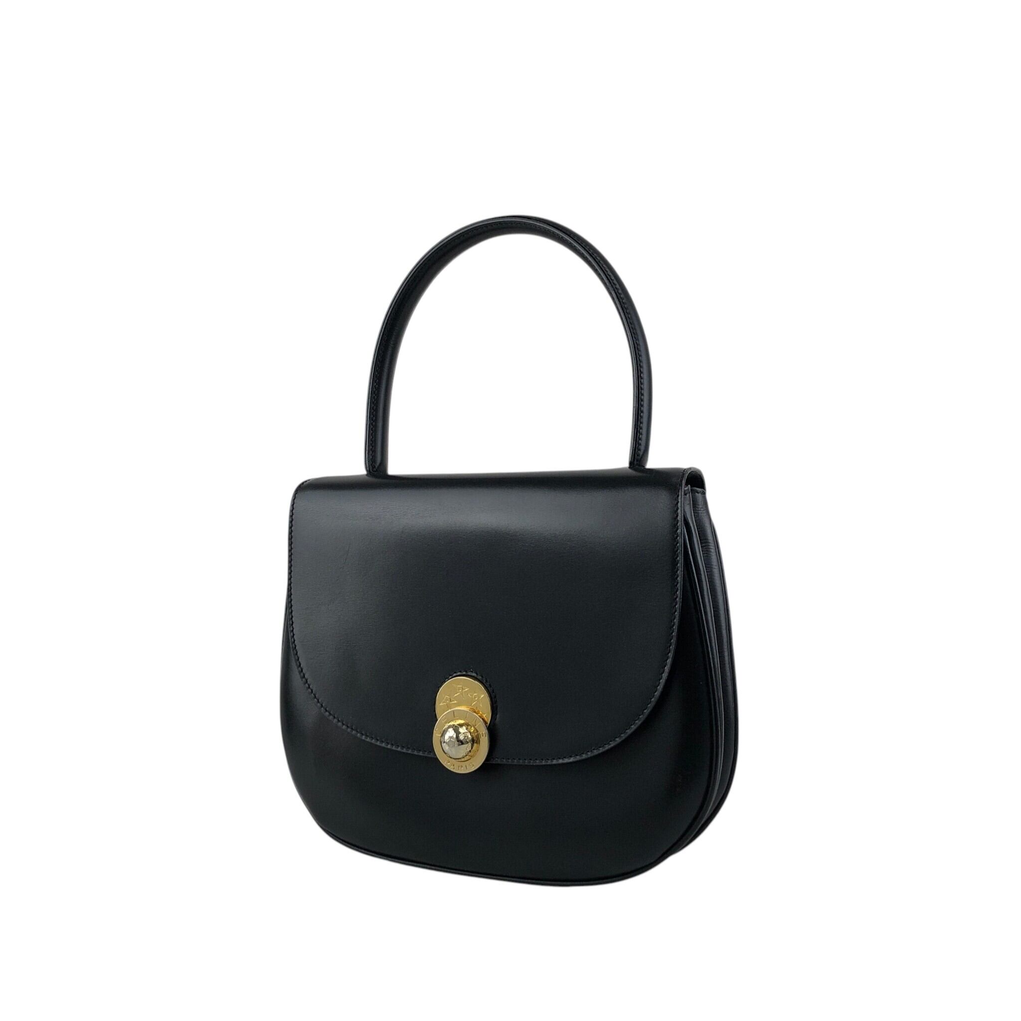 CELINE セリーヌ ハンドバッグ ブラック スターボール レザー CELINE セリーヌ ハンドバッグ ブラック スターボール レザー