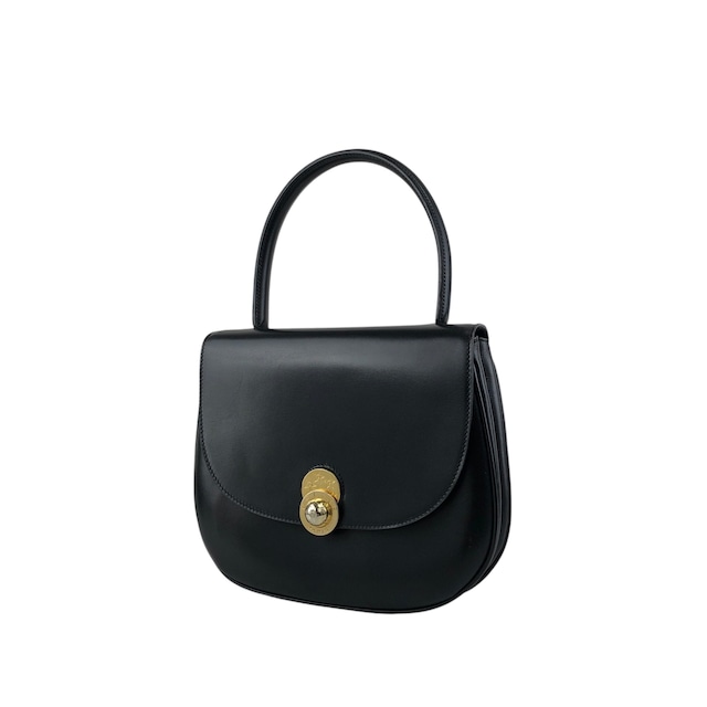 CELINE セリーヌ ハンドバッグ ブラック スターボール レザー トップハンドル vintage ヴィンテージ オールド idde2j