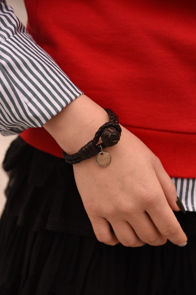 BOTTEGA VENETA/vintage leather bracelet.