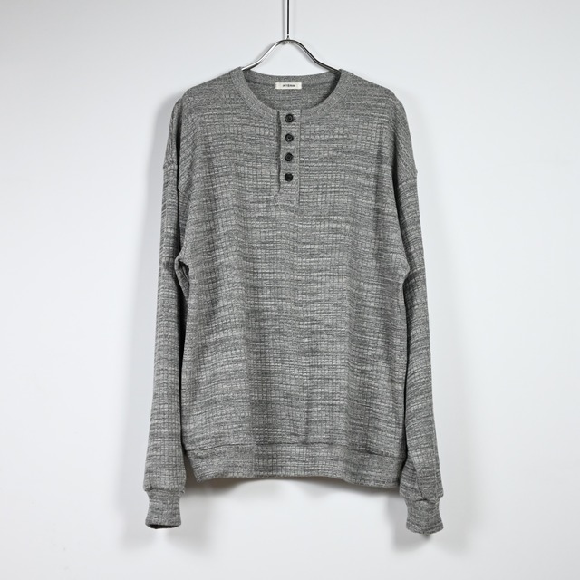 INTERIM / HEAVY NEEDLE-OUT RIB HENRY L/S SWEAT TEE