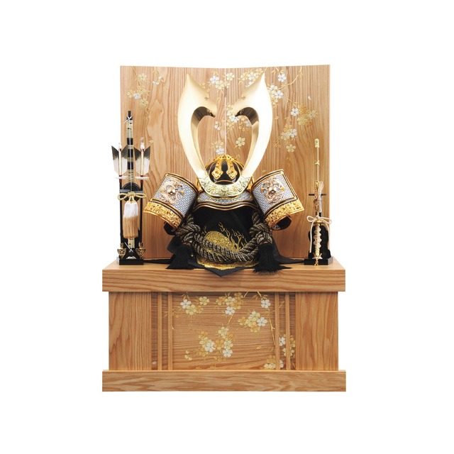 五月人形＜着用兜収納飾り＞彩桜兜