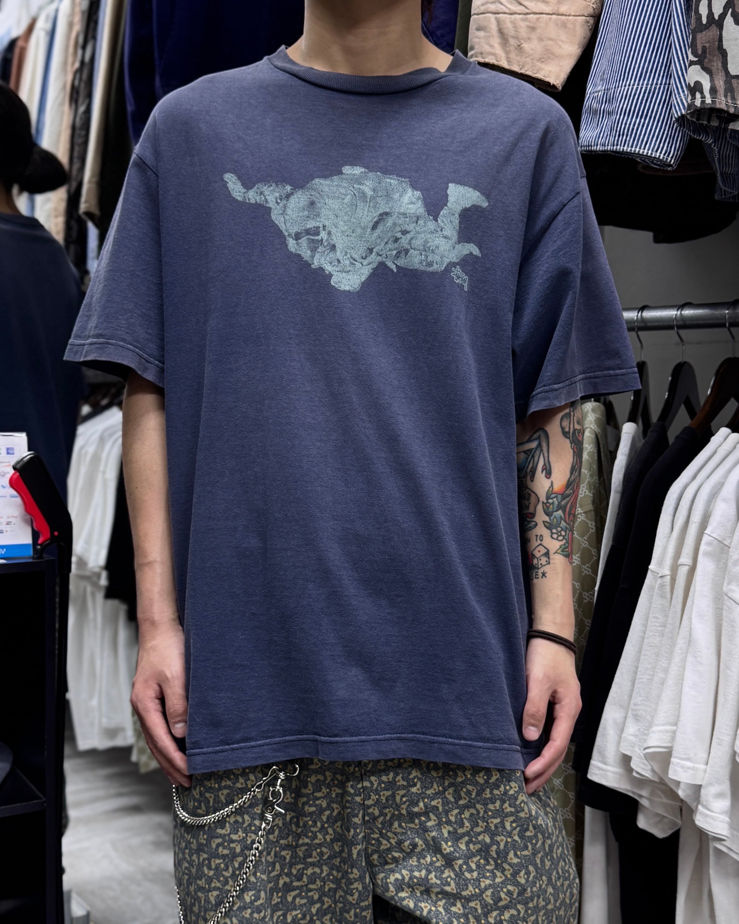 00's old stussy Photo Design Tee ”Josh Cheuse” ” Rockers Galore
