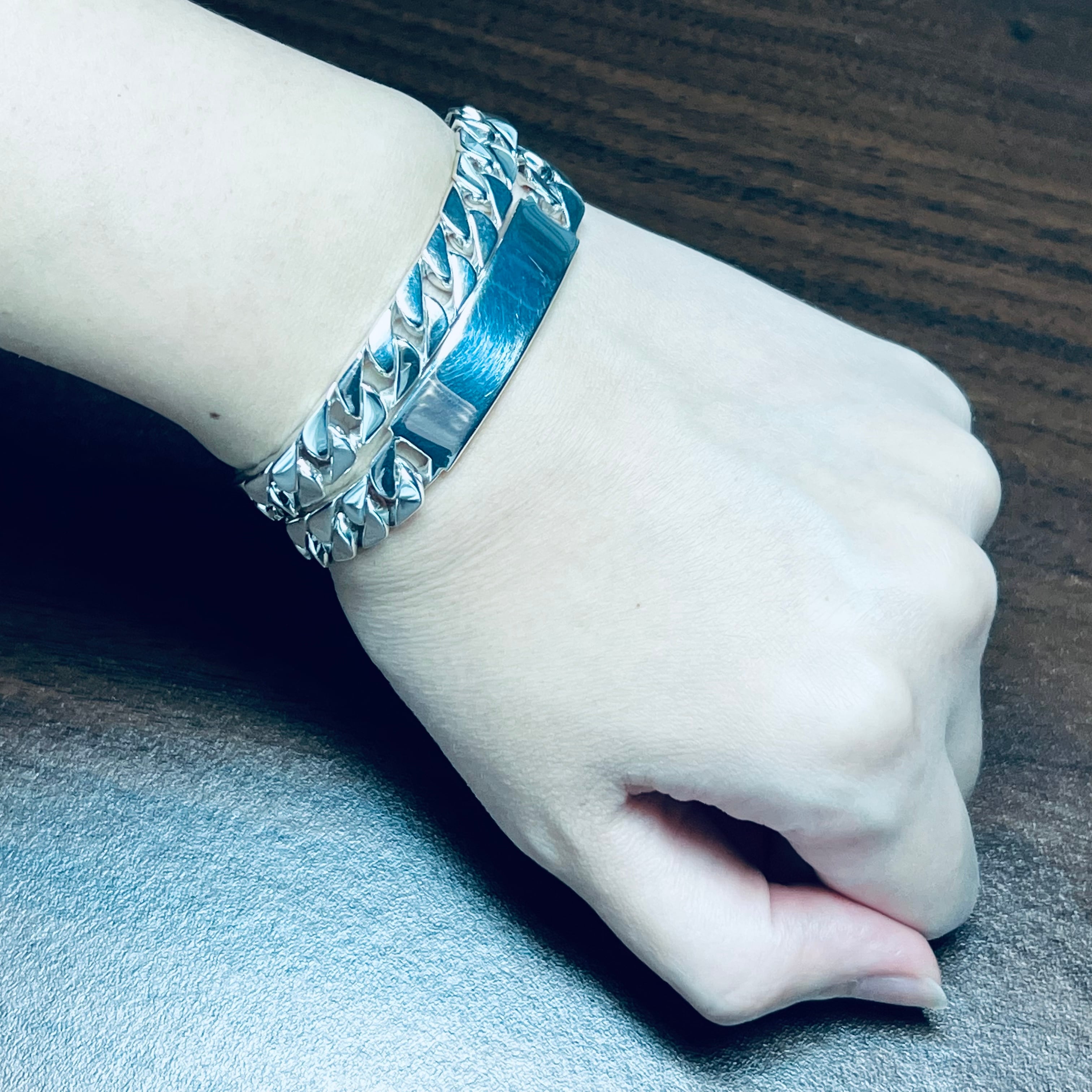 OLD TIFFANY & CO. ID Double Bracelet Sterling Silver | オールド ...