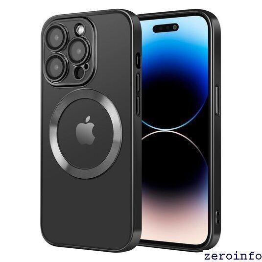 新品》 202新型◇iPhone 14 Pro用ケース MagSafe対応6.1インチ 黄変 