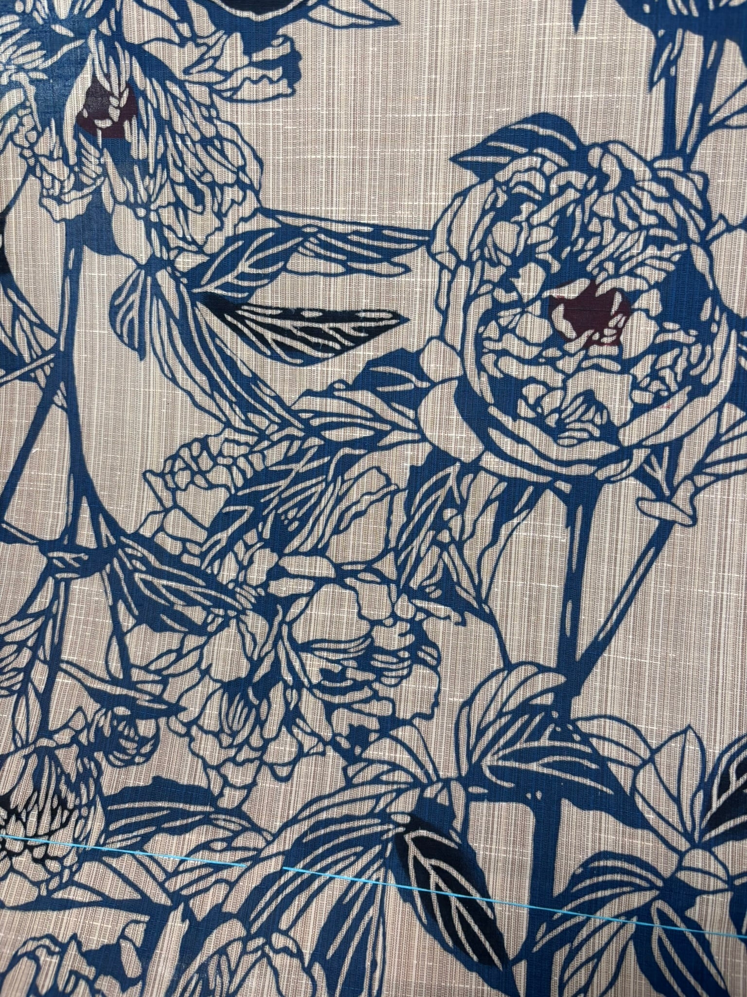 竺仙 反物 奥州小紋 立てば芍薬 | oriya