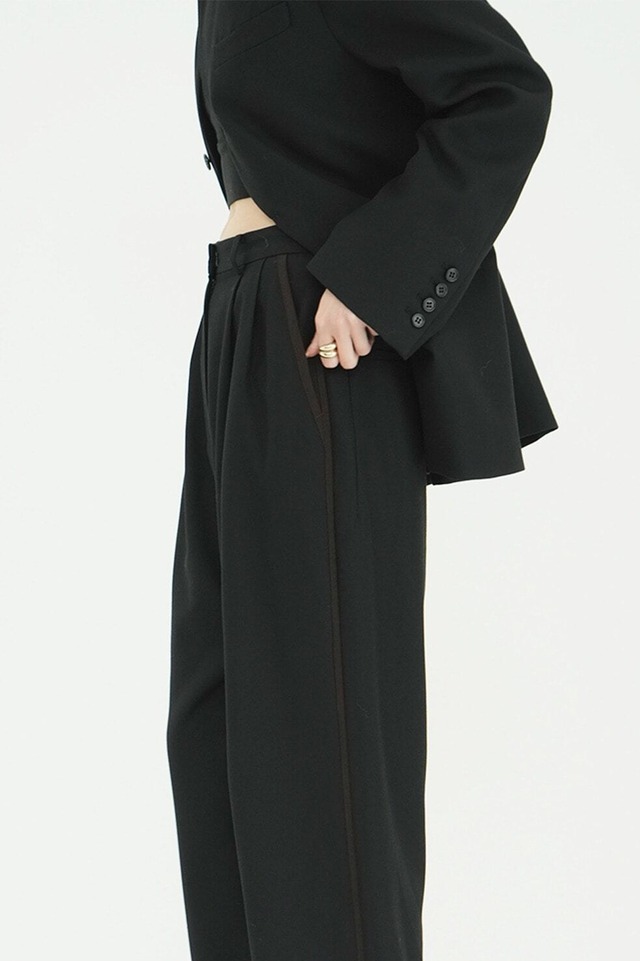 CLANE HERRINGBONE LINE PANTS