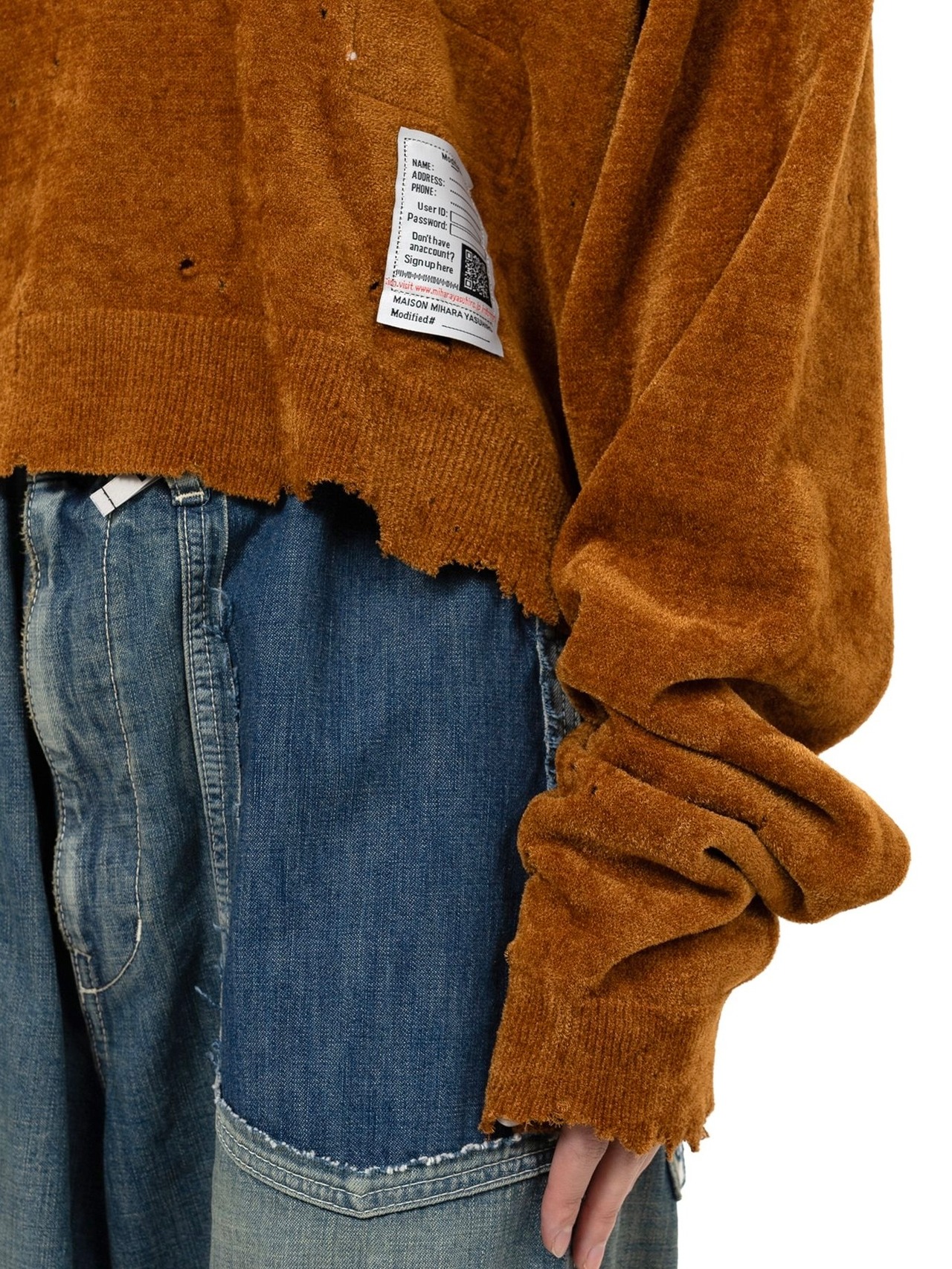 【25AW】Maison MIHARA YASUHIRO ミハラヤスヒロ / Distressed Knit Sweater / ニットセーター - 6