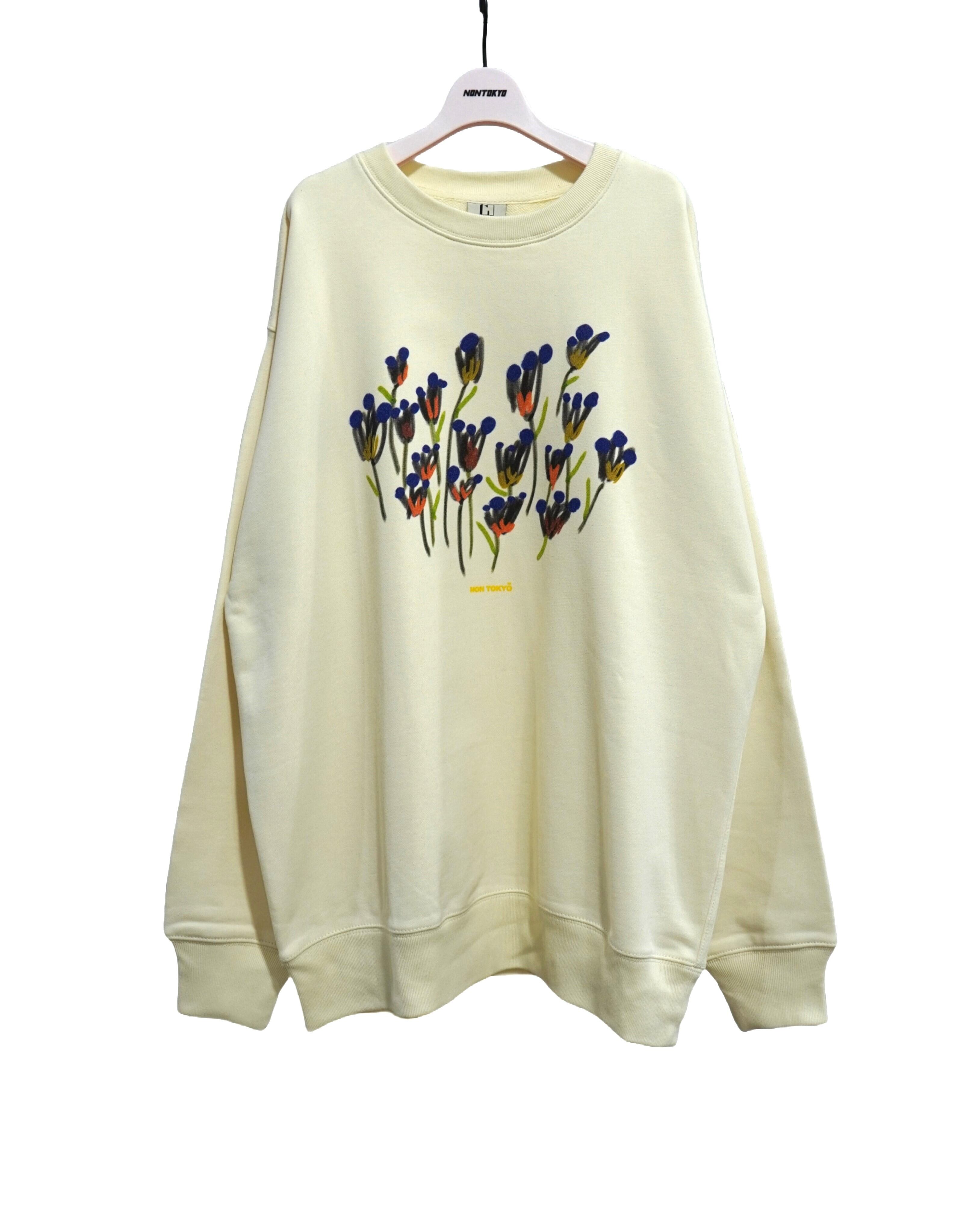 nontokyo カットソー　リブカットソー　フラワー　ノントーキョー nontokyo カットソー リブカットソー フラワー ノントーキョー