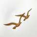 Vintage 1981 Homco Seagulls in Flight Faux Wood Wall Decor Plaques Number 7619