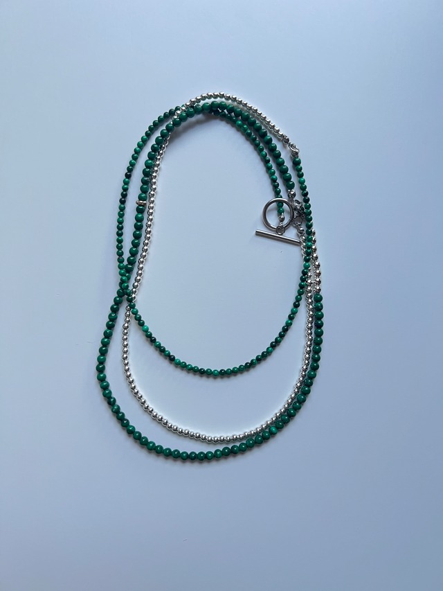 malachite bi-color necklace