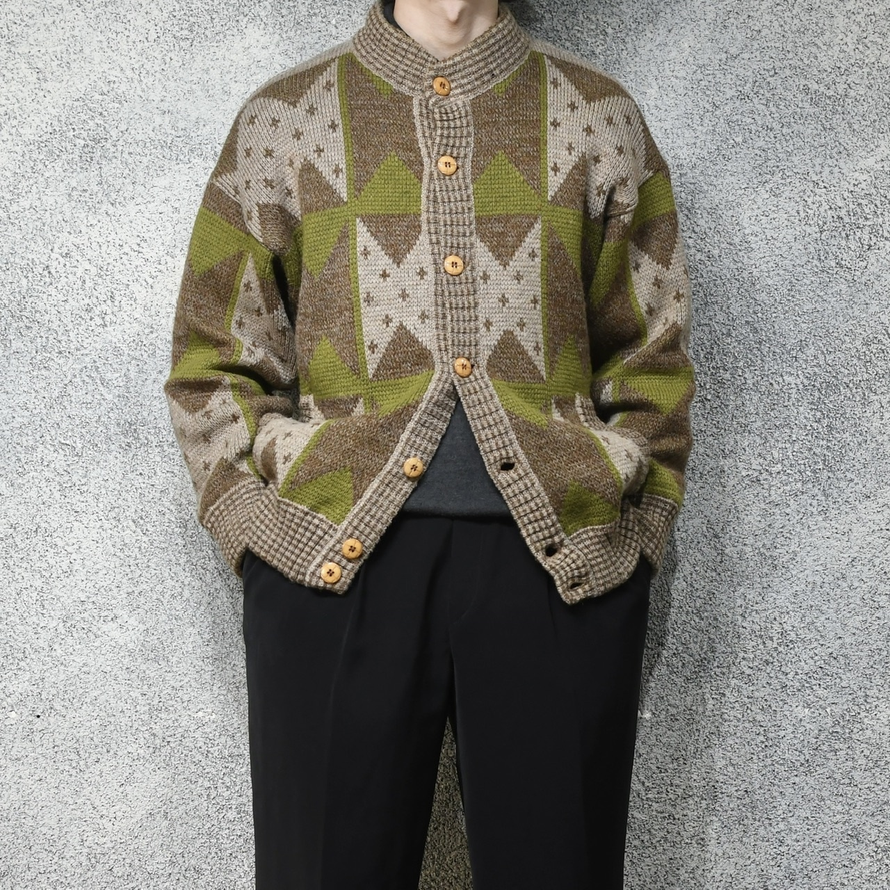 design knit blouson