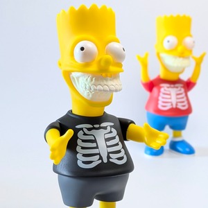 ♧【 The Simpsons（ザ シンプソンズ） 】バート・シンプソン / ソフビフィギュア / HORROR BART / BLACK〚アメリカン雑貨 アメトイ〛