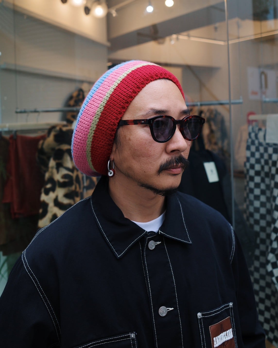 タカノリ　AMBERGLEAM ソフトライトニットタム ネイティブブラック タカノリ AMBERGLEAM ソフトライトニットタム ネイティブ