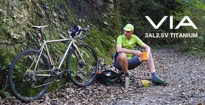 NEW model「VIA」ROAD / CYCLOCROSS / GRAVEL BIKE　Frame & Fork set　(built to order, Please ask)