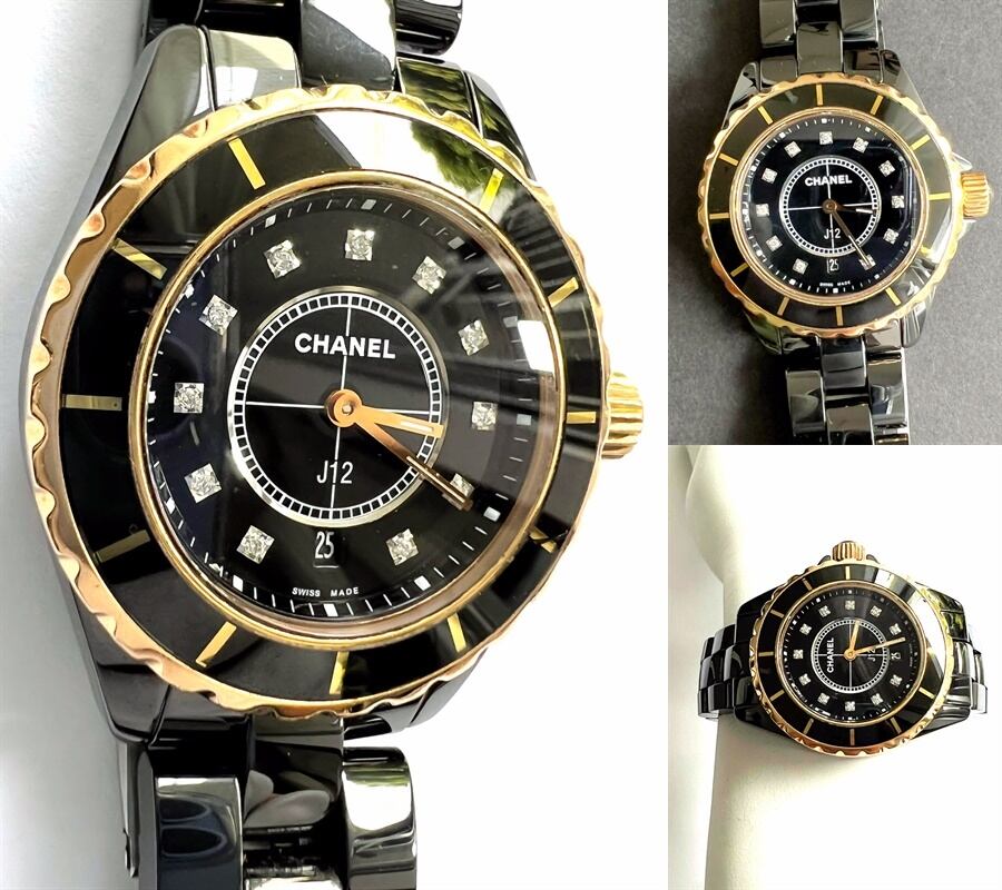 CHANEL J12 ハイエンドモデル H2543 K18 PG ピンクゴールド 11P ダイヤ