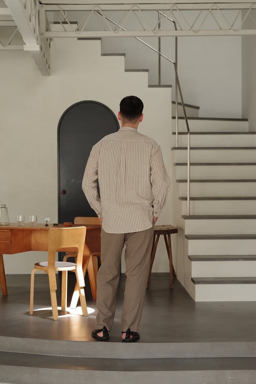 Linen Cotton Slow Dye Trousers