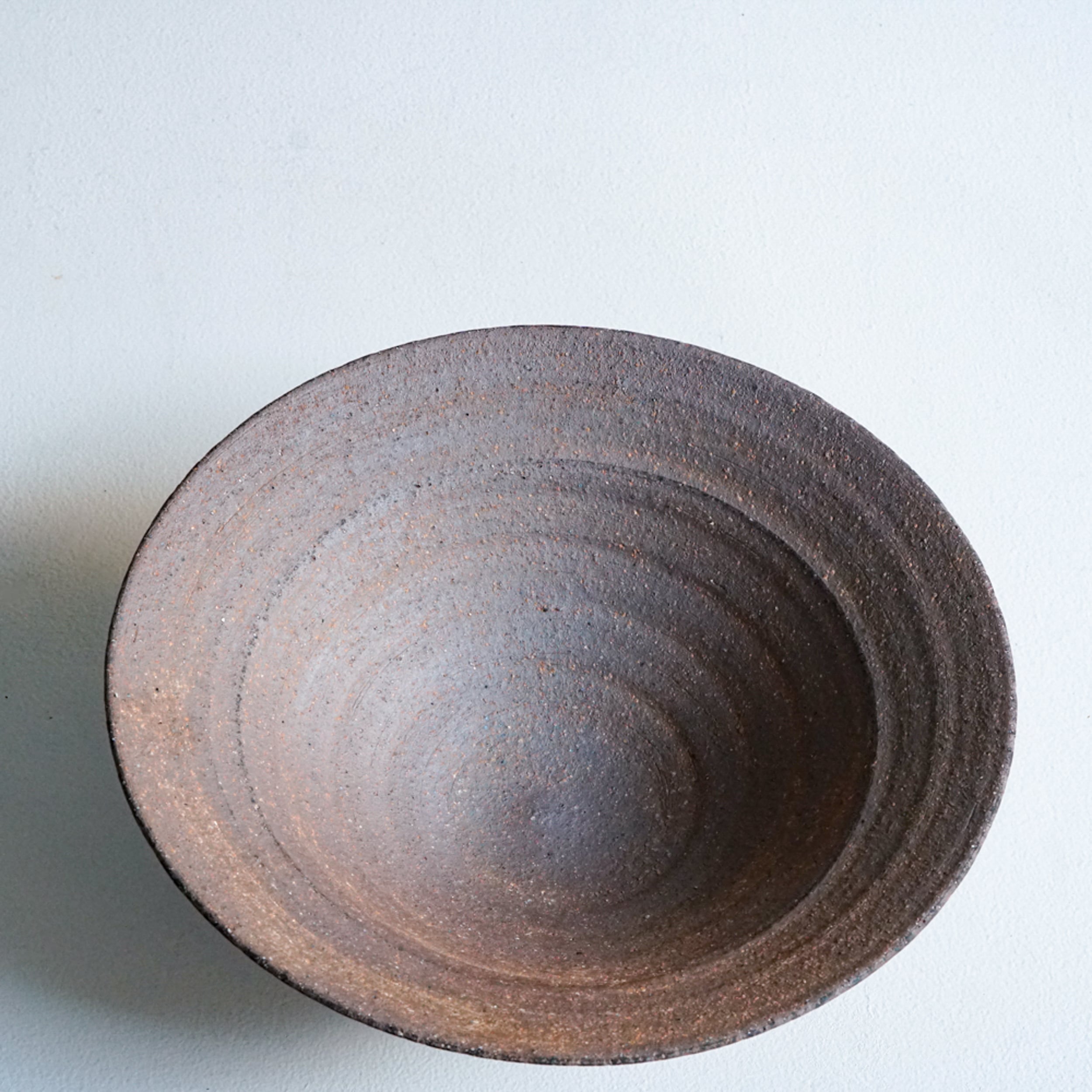二階堂明弘 114 やきしめ リム鉢 茶 | FUURO