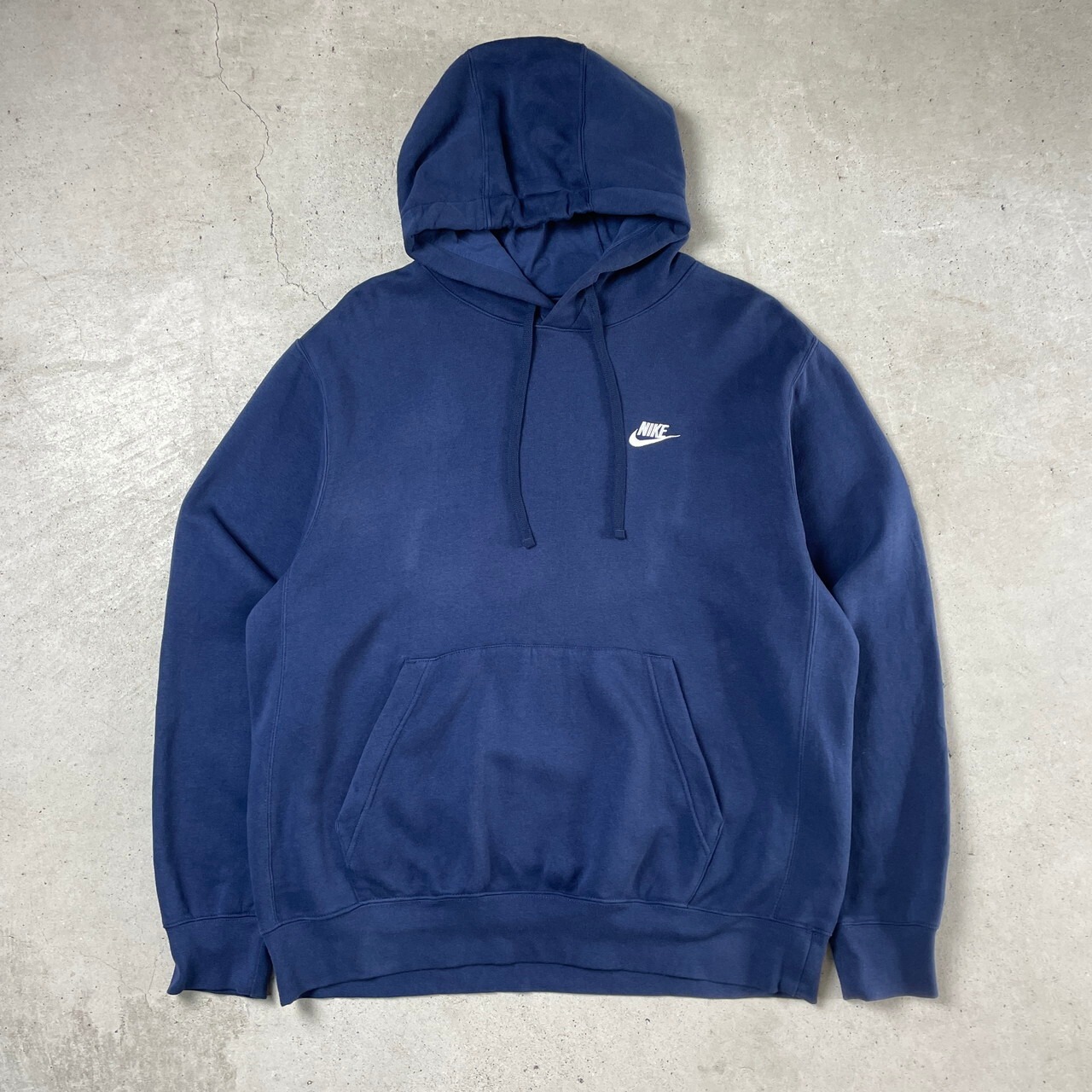 NIKE ナイキ ワンポイントロゴ 刺繍 スウェットパーカー メンズL 古着 