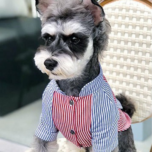 ストライプダブルポケットシャツ