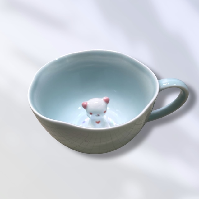 フェレット ティーカップ アルビノ ブルー