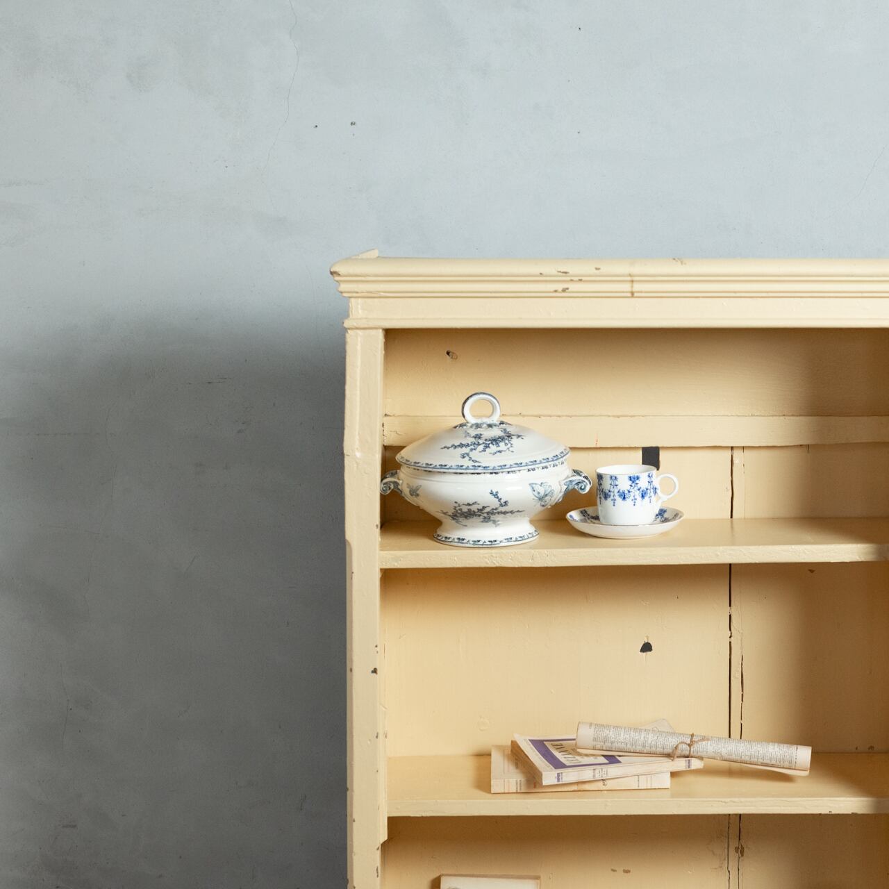 美品【ロングシェルフ】ヴィンテージ✴︎飾り棚やベンチとして スウェーデン製 ヴィンテージ チーク壁掛け棚