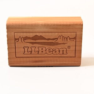 80's~ Vintage L.L.Bean Cedar Wood Block #10