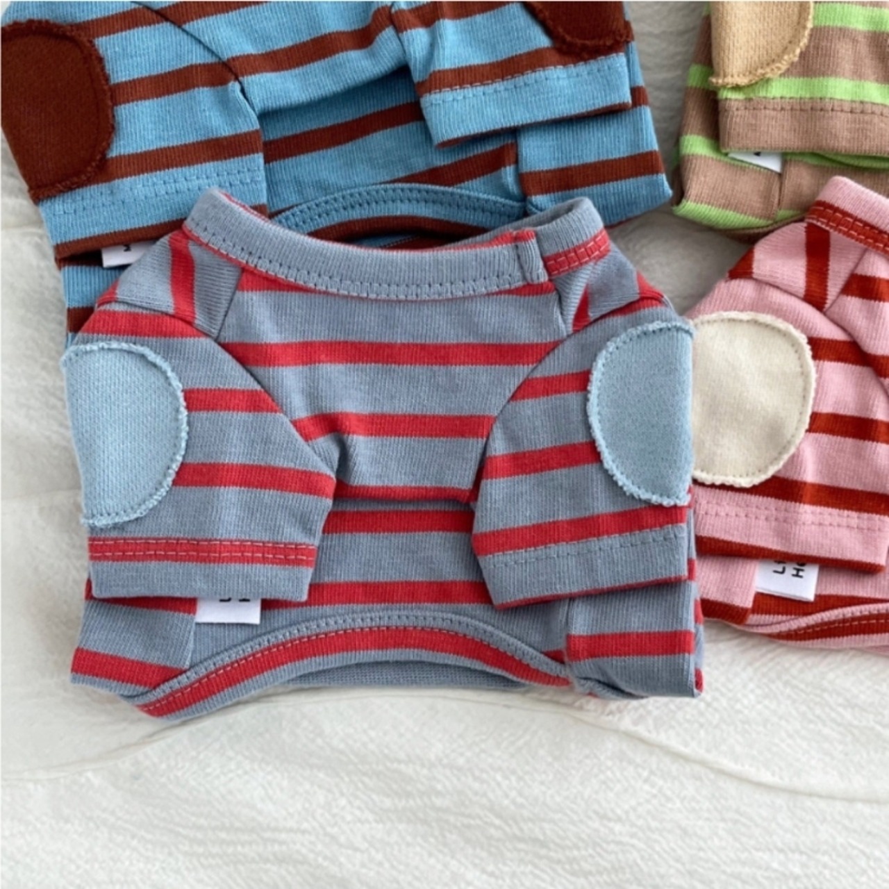 予約【pecoramou select】MAMAN PATCH STRIPE T-SHIRT