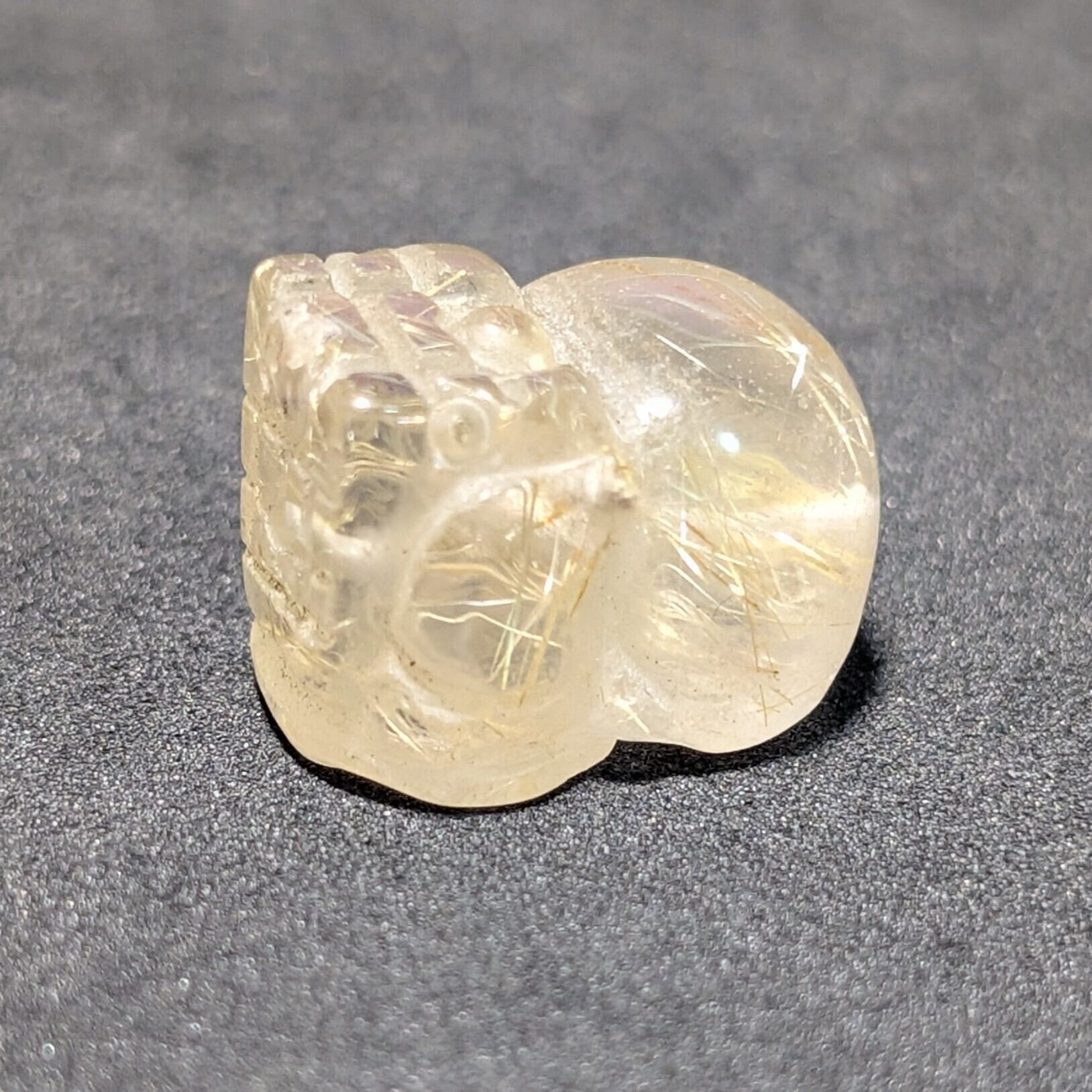 ブラジル産 天然 本水晶ドクロ（クリスタルスカルcrystal skulls 水晶