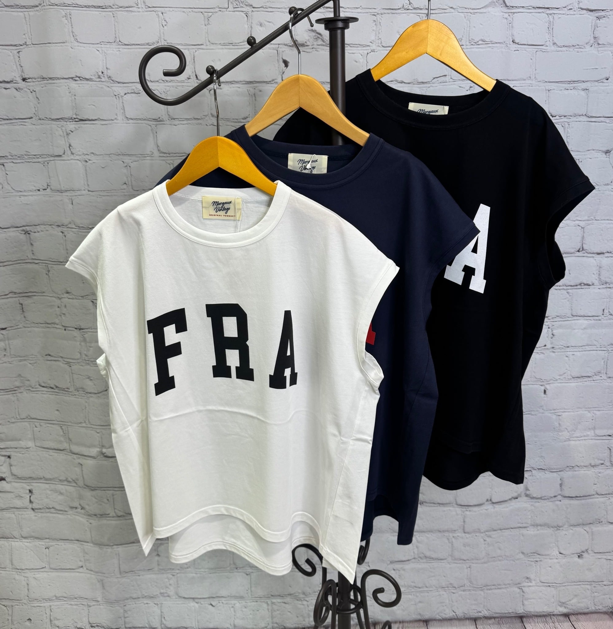 マルゴービンテージ Tシャツ MARGAUX VINTAGE マルゴーヴィンテージ FRA ノースリーブlogo-TEE CT