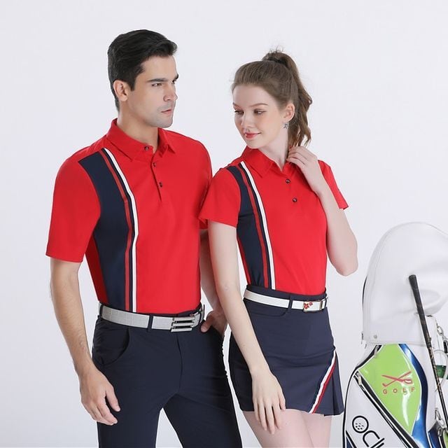 【予約販売】ポロシャツ メンズ レディース ゴルフ 半袖 ゴルフウエア スポーツ トップス ホワイト レッド ネイビー カジュアル お洒落 韓国 トレンド 春 夏 秋 S/M/L/XL/2XL/3XL