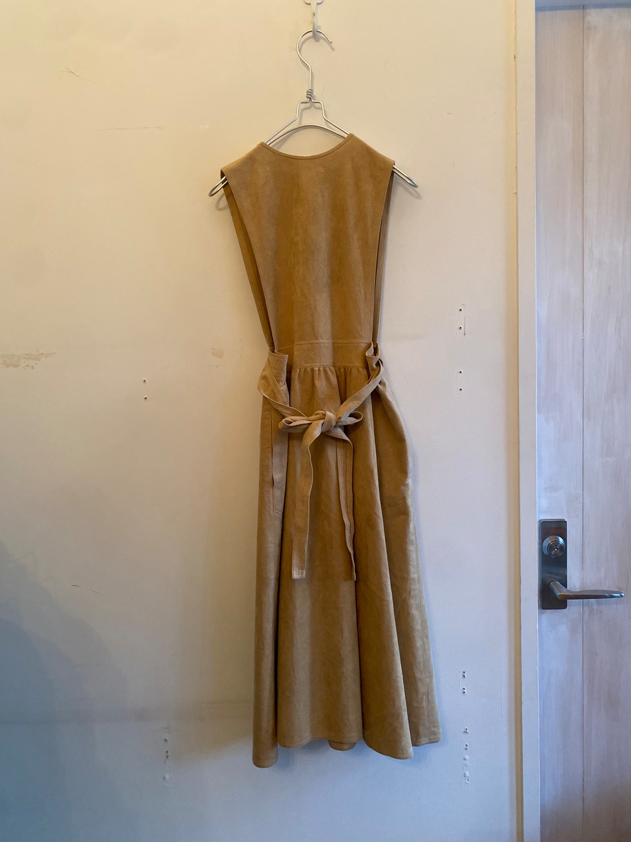 60’s Vintage Ultra suède apron dress