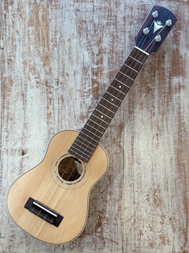 K.Yairi USL-MP2 Kヤイリ 手工ウクレレ ソプラノロングネック スプルース×メイプル