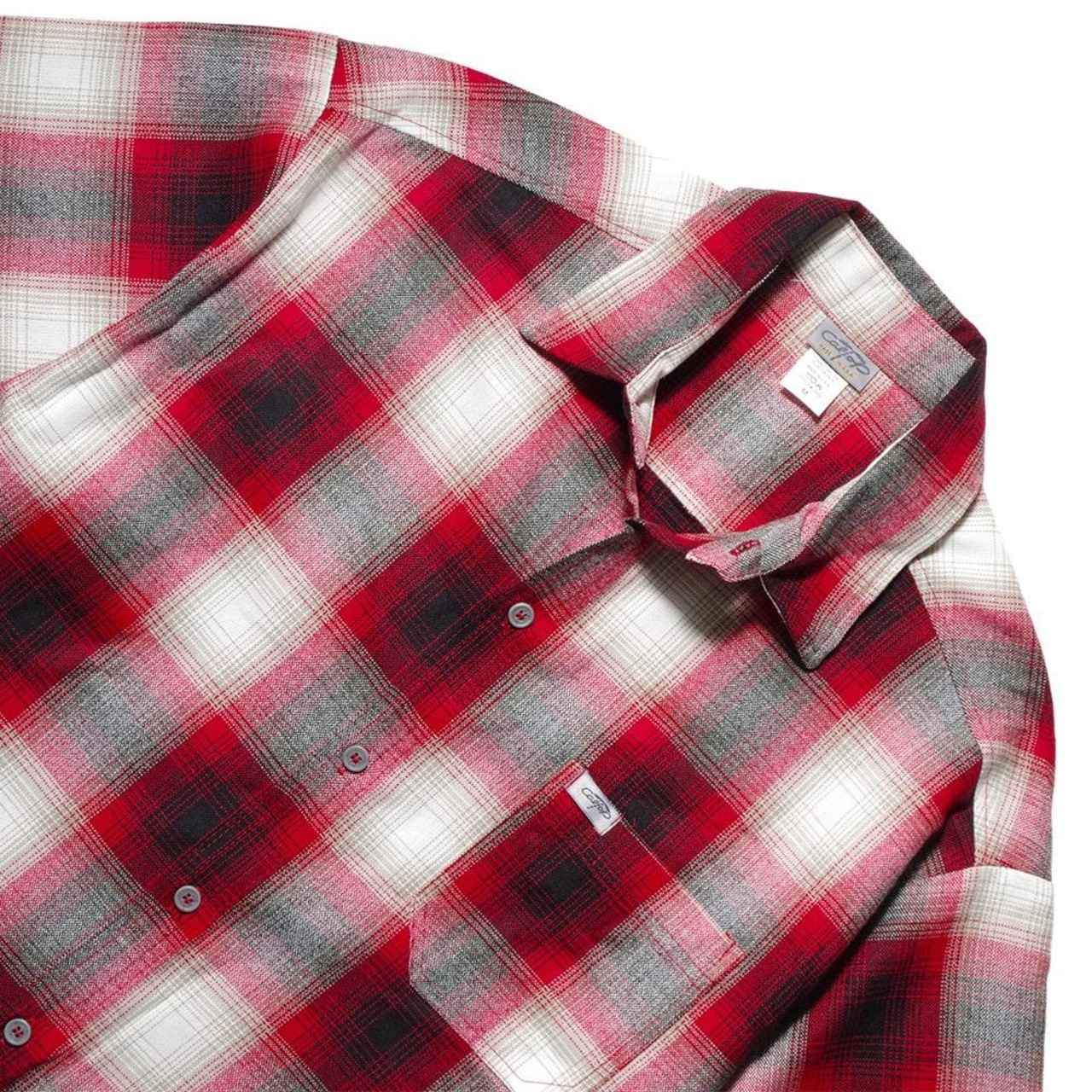 【CalTop(キャルトップ)】Made In USA OMBRE CHECK S/S SHIRT アメリカ製 オンブレチェック半袖シャツ