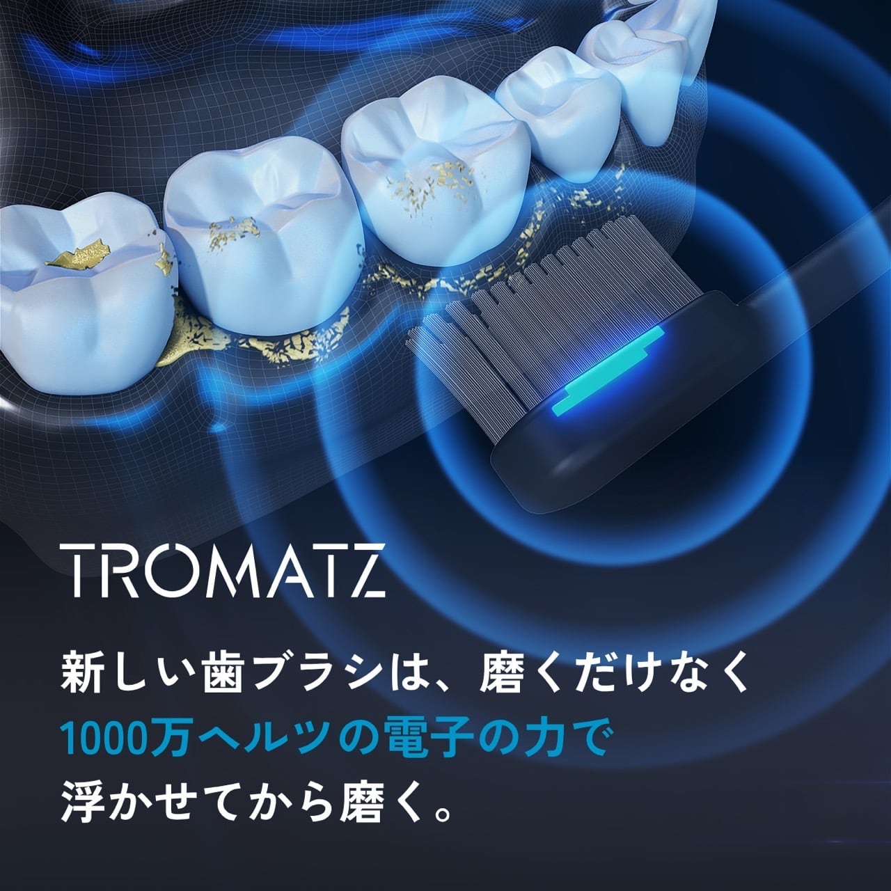 TROMATZ(トロマツ)】バイオカレント歯ブラシ ～最上位モデル 歯周病