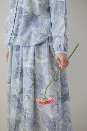 オーガニックコットンブラウス　長袖　星の砂