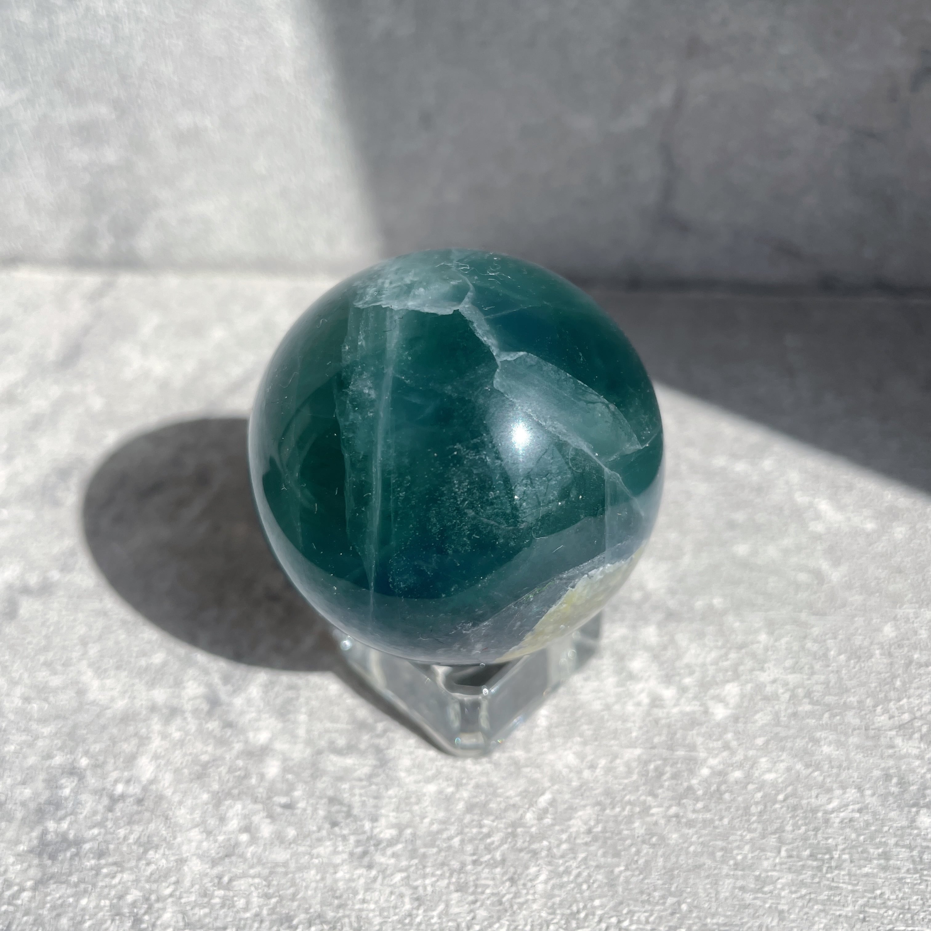 グリーンフローライト スフィア（丸玉）12◇Green Fluorite sphere