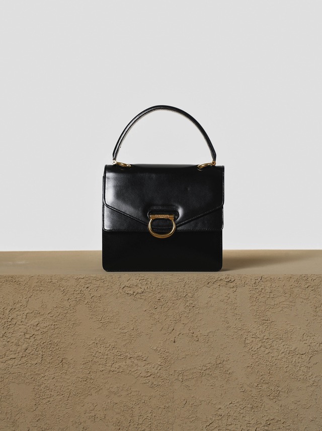 CELINE セリーヌ ガンチーニ金具 ダブルフラップ ハンドバッグ