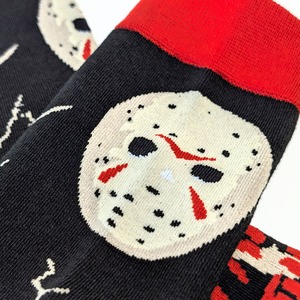 ♧【 crew socks / クルーソックス 】Friday the 13th（ 13日の金曜日 ）『 ジェイソン 』 /  靴下 / ソックス〚アメリカン雑貨 アメトイ〛